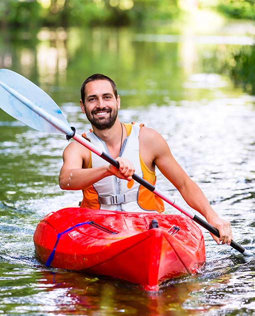 man kayaking man kayaking