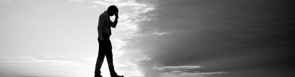 Addicted to Meth image of lone figure walking alone dejectedly